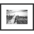 The Beach in Black White. Black and white photography framed art.